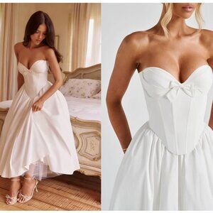 Babyboo Prim Midi Dress - Ivory (Never Worn)